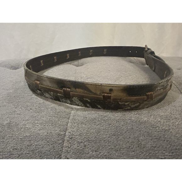 Camo Leather Belt Men's size XL 42-44 - Picture 2 of 6